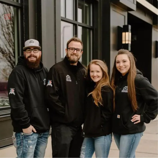 Obsidian Heating and Cooling technicians on the job in Des Moines, IA