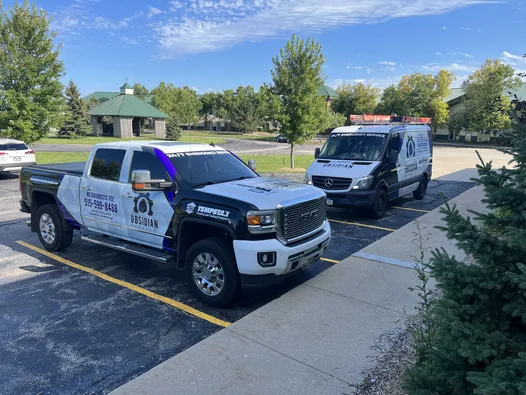 Obsidian service truck and van serving Altoona, IA